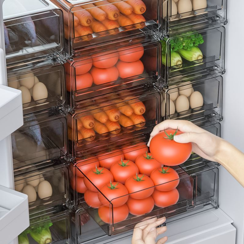 Organizador Refrigerador con cajón deslizante