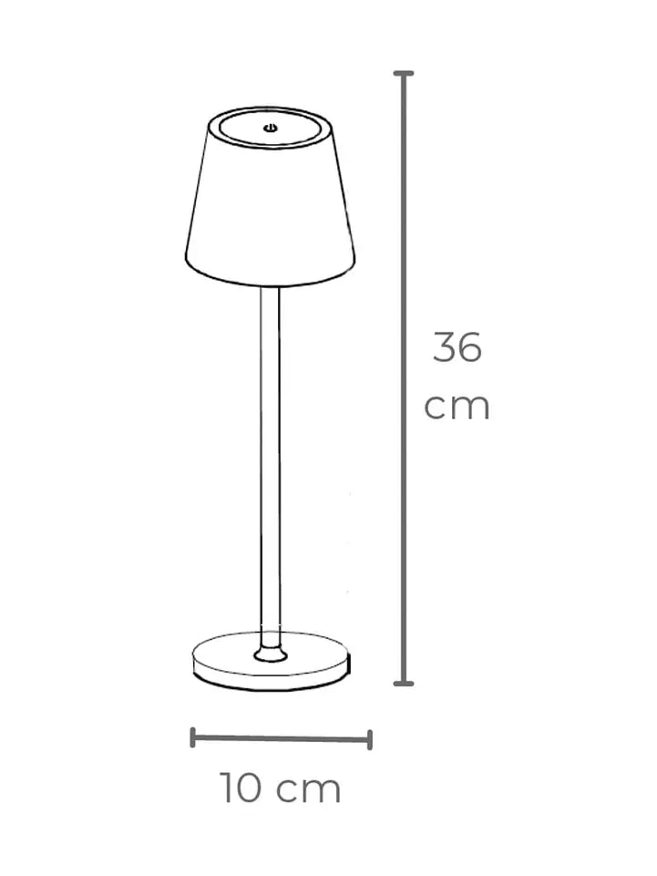 Lampara de Mesa metálica Touch