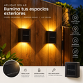 Aplique Solar de pared luz Cálida